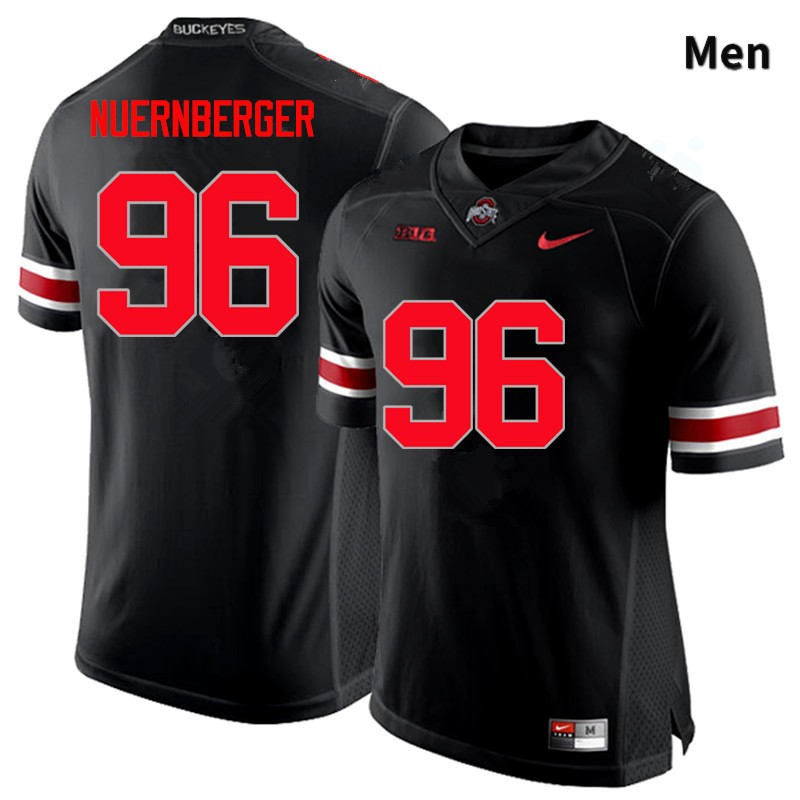Ohio State Buckeyes Sean Nuernberger Men's #96 Black Limited Stitched College Football Jersey